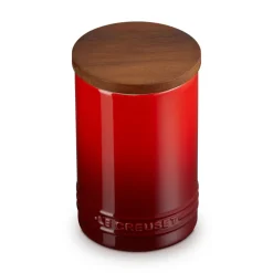 Bote cerámico con tapa de madera Signature Le Creuset