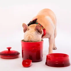 Bote contenedor con cuchara Le Creuset