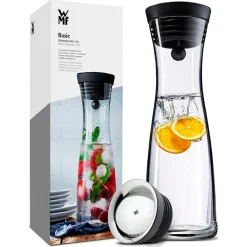 Botella de cristal con colador y tapa oscilante WMF
