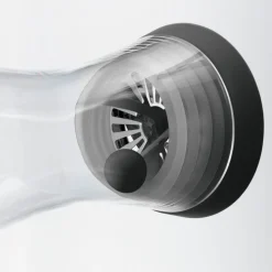 Botella de cristal con colador y tapa oscilante WMF