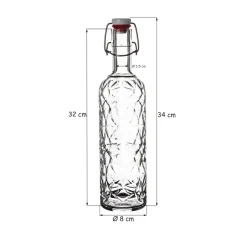 Botella de cristal con tapón basculante Oriente Bormioli Rocco