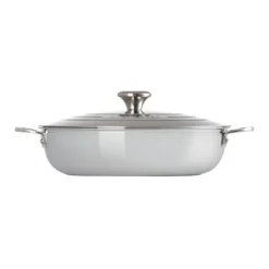 Cacerola acero inox baja con tapa 30cm 3-PLY Le Creuset