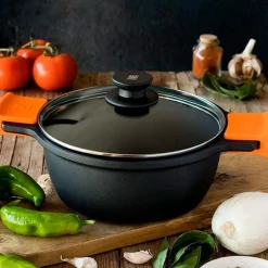 Cacerola alta antiadherente con tapa Bra Efficient