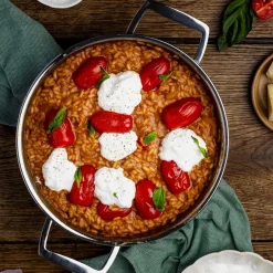 Cacerola alta de acero inoxidable 5-Ply con tapa Castel'Pro Cristel