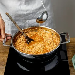 Cacerola alta de acero inoxidable 5-Ply con tapa Castel'Pro Cristel