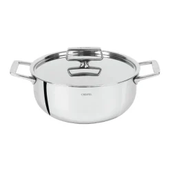 Cacerola alta de acero inoxidable 5-Ply con tapa Castel'Pro Cristel