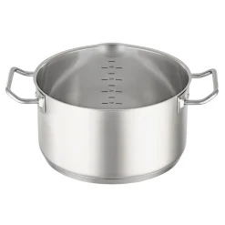 Cacerola alta de acero inoxidable con tapa de cristal Expertiso Rösle