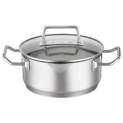 Cacerola baja de acero inoxidable con tapa de cristal Expertiso Rösle