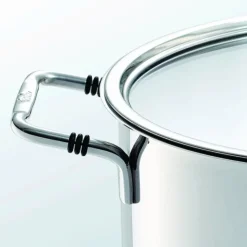 Cacerola 20cm de acero inox con tapa de cristal Bonn Fissler