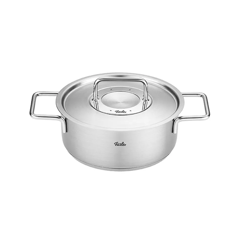 Cacerola con tapa de acero inoxidable Pure Fissler
