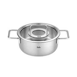 Cacerola de acero inoxidable con tapa de cristal Pure Fissler
