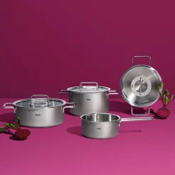 Cacerola de acero inoxidable con tapa de cristal Pure Fissler