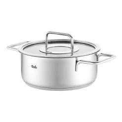 Cacerola de acero inoxidable con tapa de cristal Pure Fissler