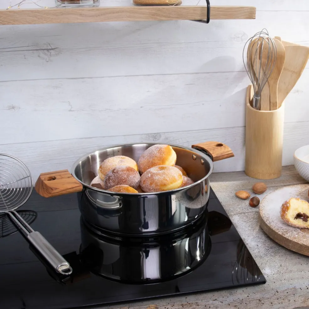 Cacerola y sauté de acero inoxidable multicapa Casteline Cristel
