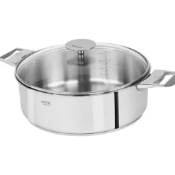 Cacerola y sauté de acero inoxidable multicapa Casteline Cristel