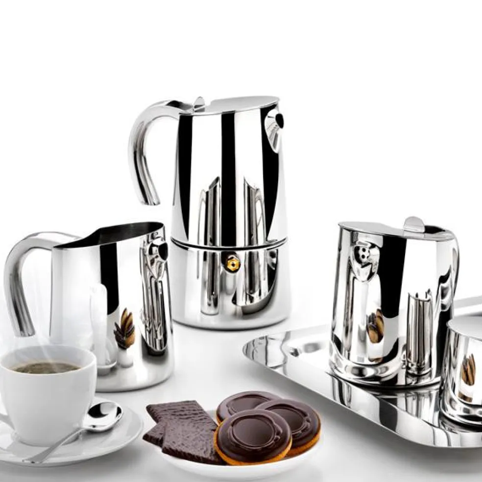 Cafetera Bra Bella de acero inoxidable