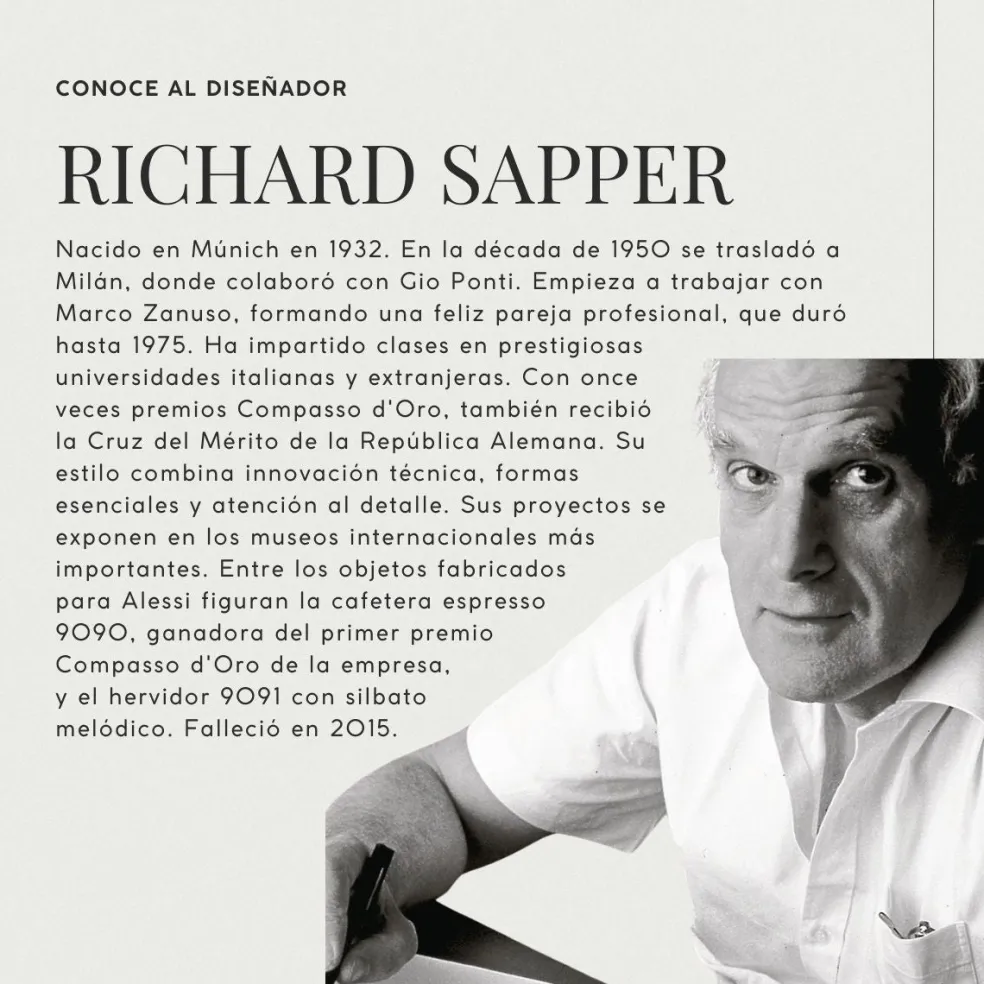 Cafetera de acero inoxidable Richard Sapper Alessi