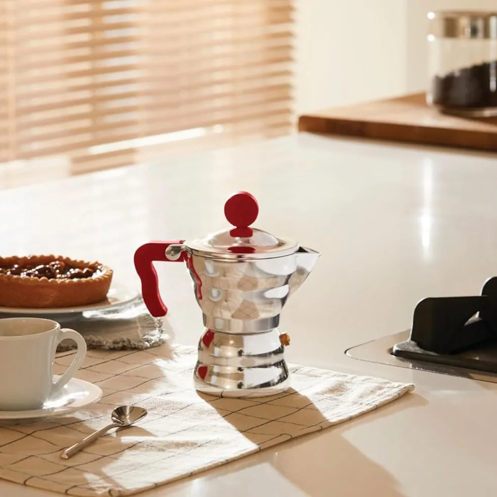 Cafetera de aluminio fundido Moka Alessi