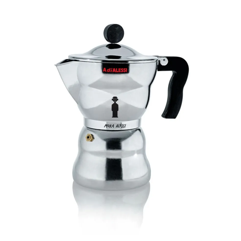 Cafetera de aluminio fundido Moka Alessi