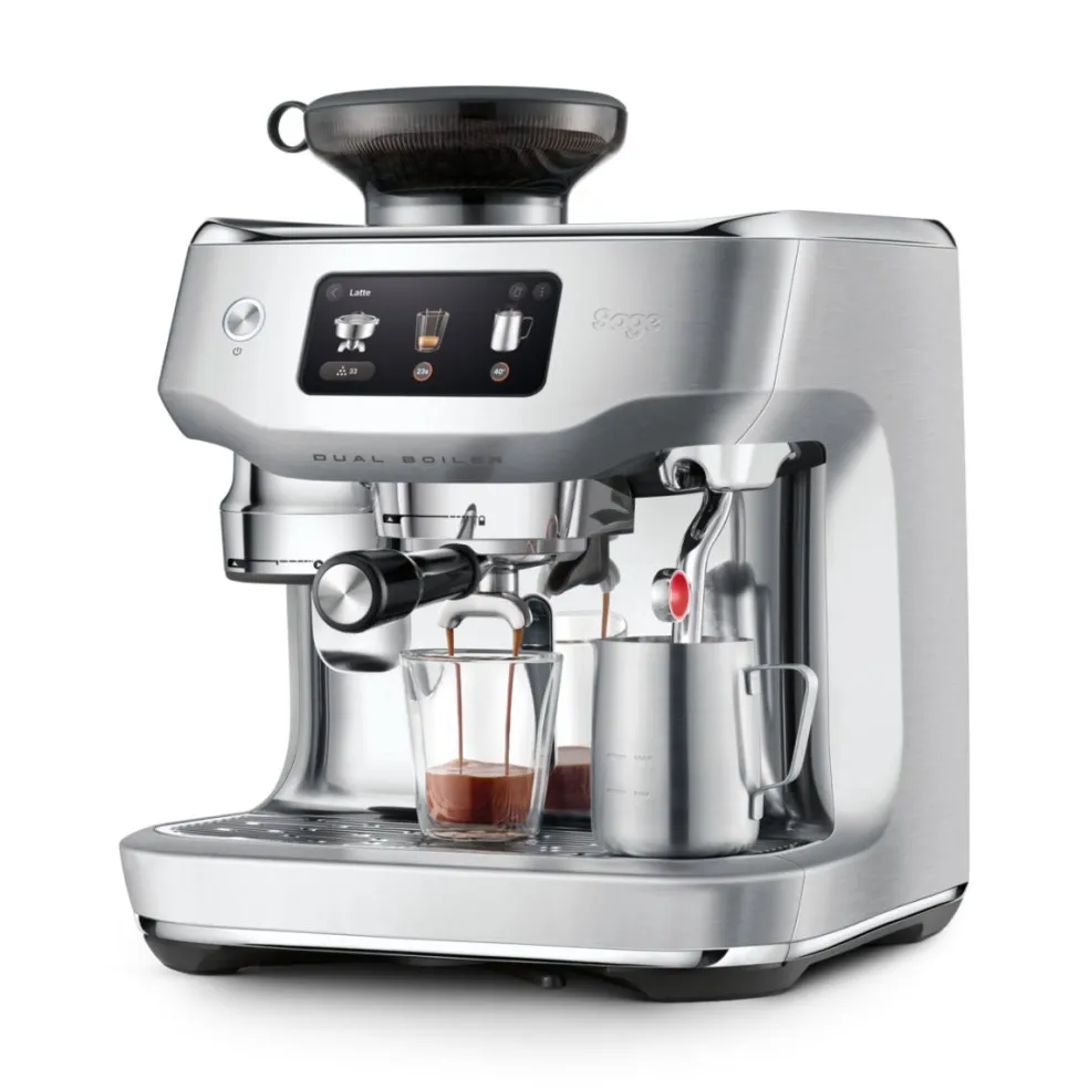 Cafetera espresso automática con molinillo y pantalla táctil The Oracle™ Dual Boiler Sage