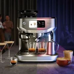 Cafetera espresso automática con molinillo y pantalla táctil The Oracle™ Dual Boiler Sage