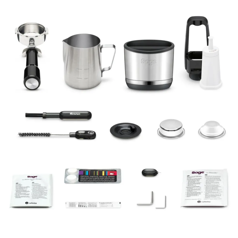 Cafetera espresso automática con molinillo y pantalla táctil The Oracle™ Dual Boiler Sage