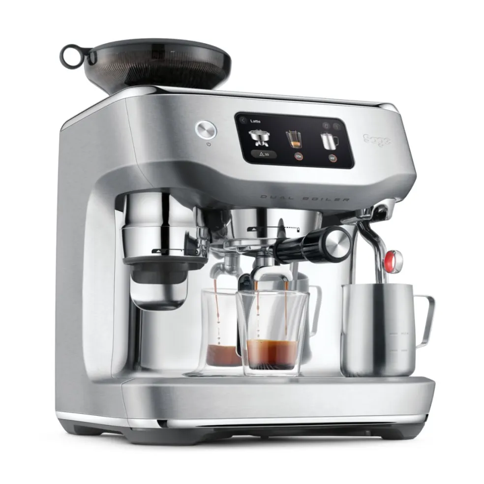 Cafetera espresso automática con molinillo y pantalla táctil The Oracle™ Dual Boiler Sage