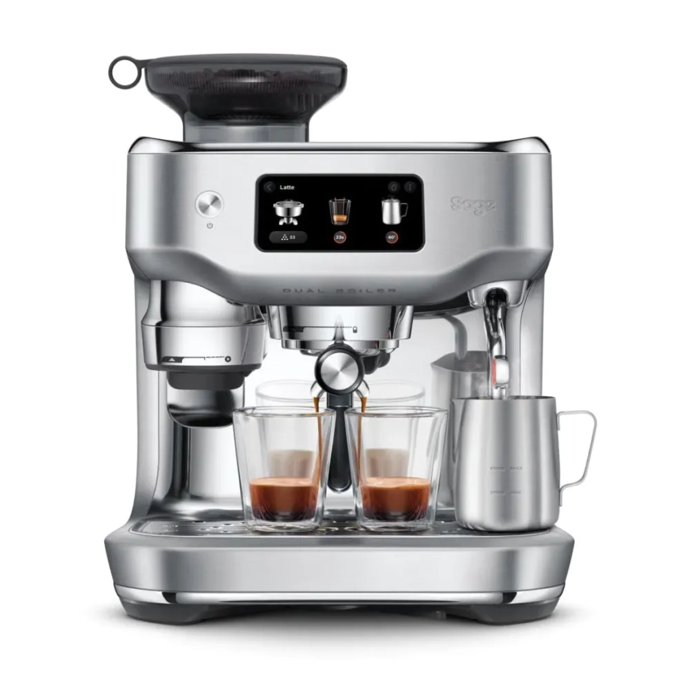 Cafetera espresso automática con molinillo y pantalla táctil The Oracle™ Dual Boiler Sage