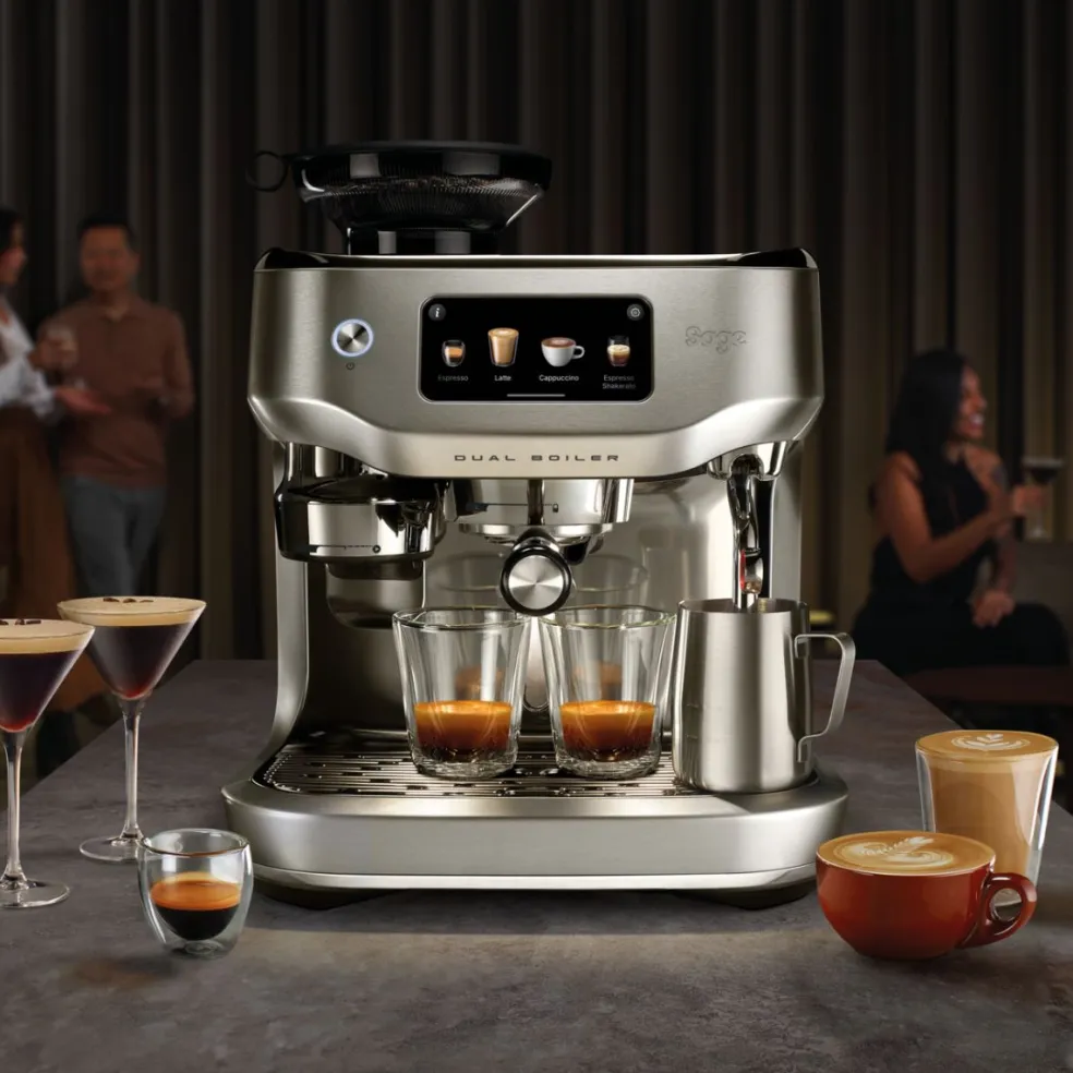 Cafetera espresso automática con molinillo y pantalla táctil The Oracle™ Dual Boiler Sage