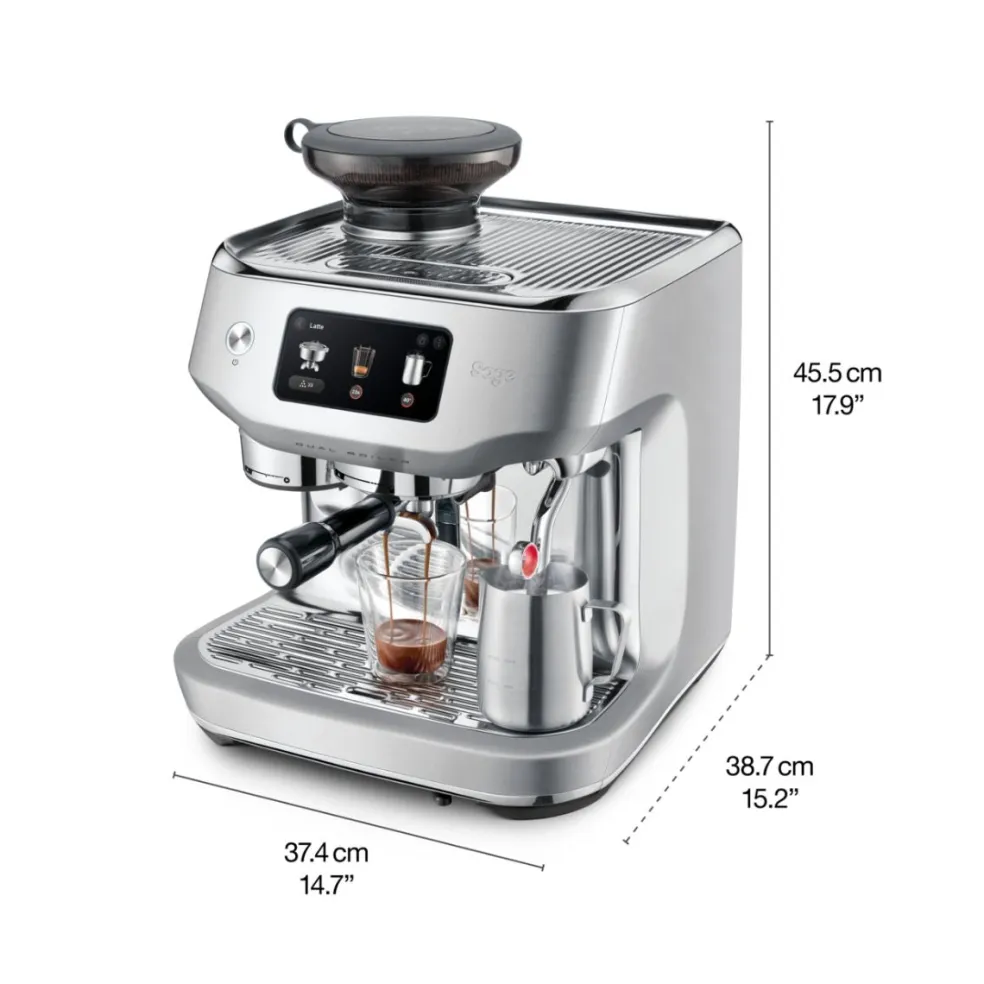 Cafetera espresso automática con molinillo y pantalla táctil The Oracle™ Dual Boiler Sage