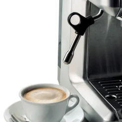 Cafetera Espresso de metal con molinillo de café y monodosis Ariete