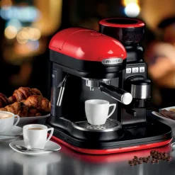 Cafetera Espresso Moderna con molinillo Ariete