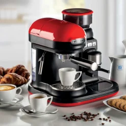 Cafetera Espresso Moderna con molinillo Ariete