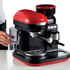 Cafetera Espresso Moderna con molinillo Ariete