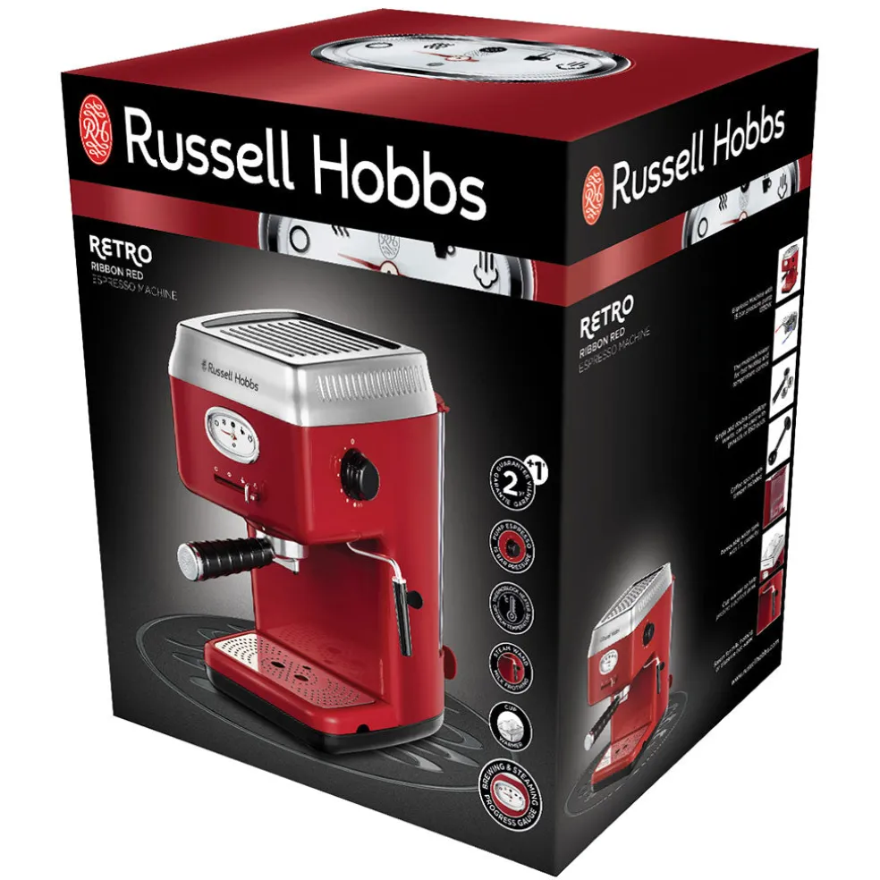 Cafetera Espresso Retro Ribbon Russell Hobbs