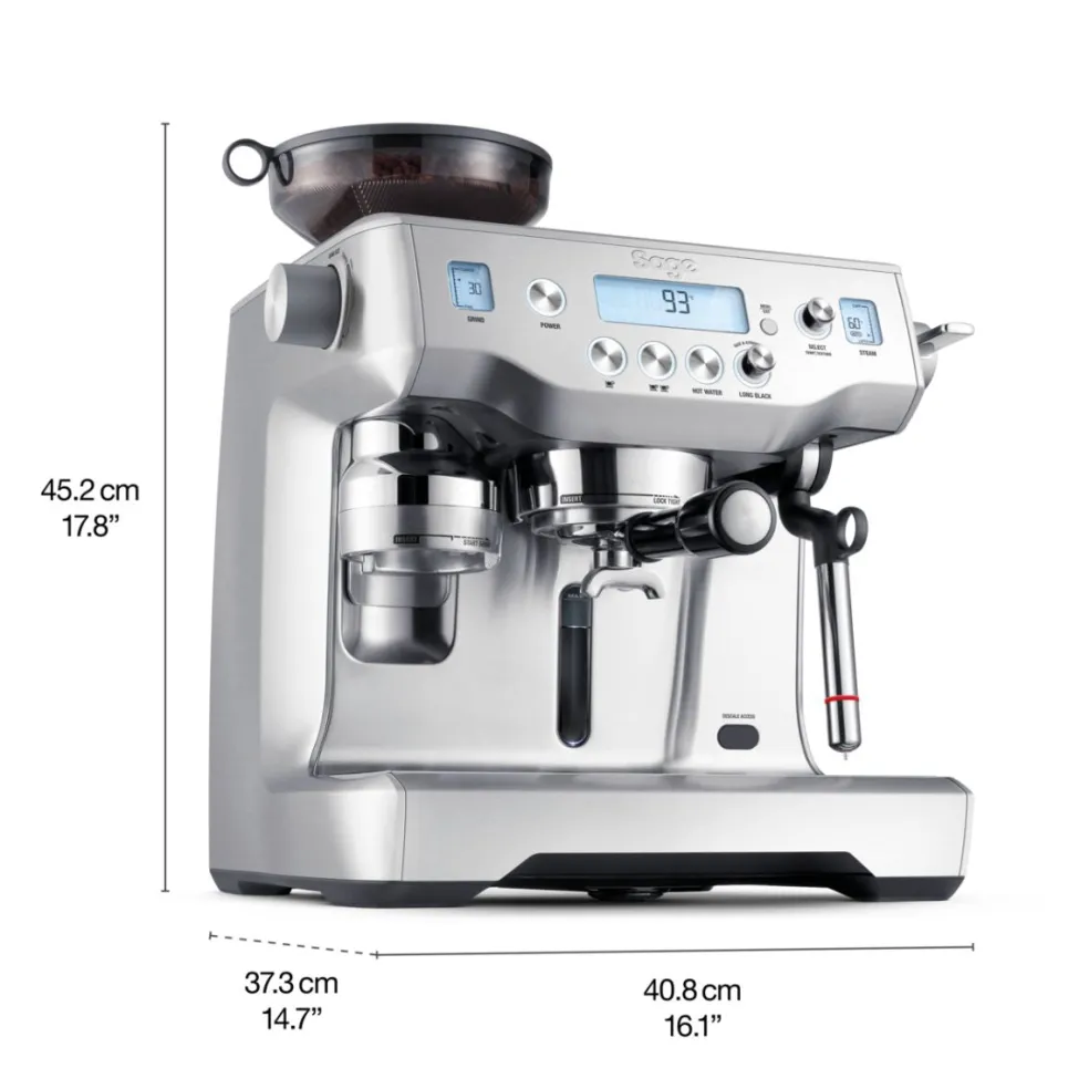 Cafetera Expresso Automática con molinillo y 2 calderas Oracle Sage