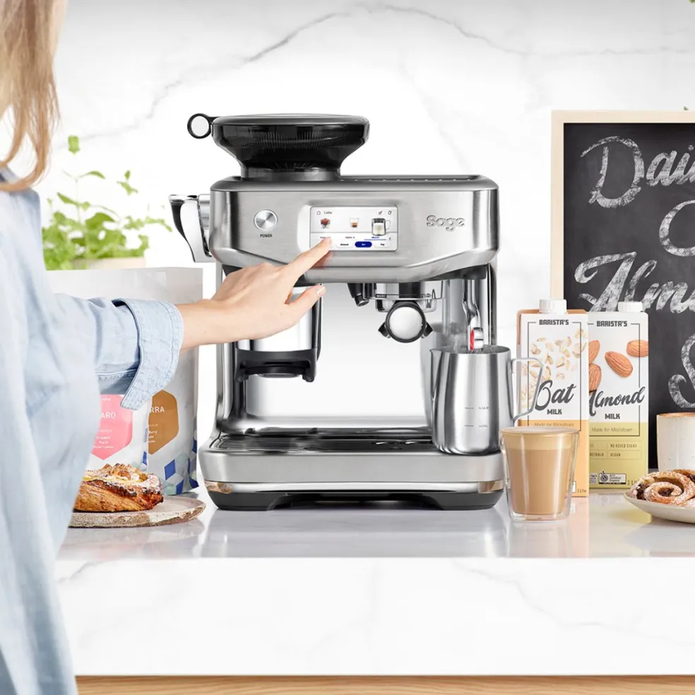 Cafetera Expresso automática con molinillo y pantalla táctil Barista Touch Impress Sage