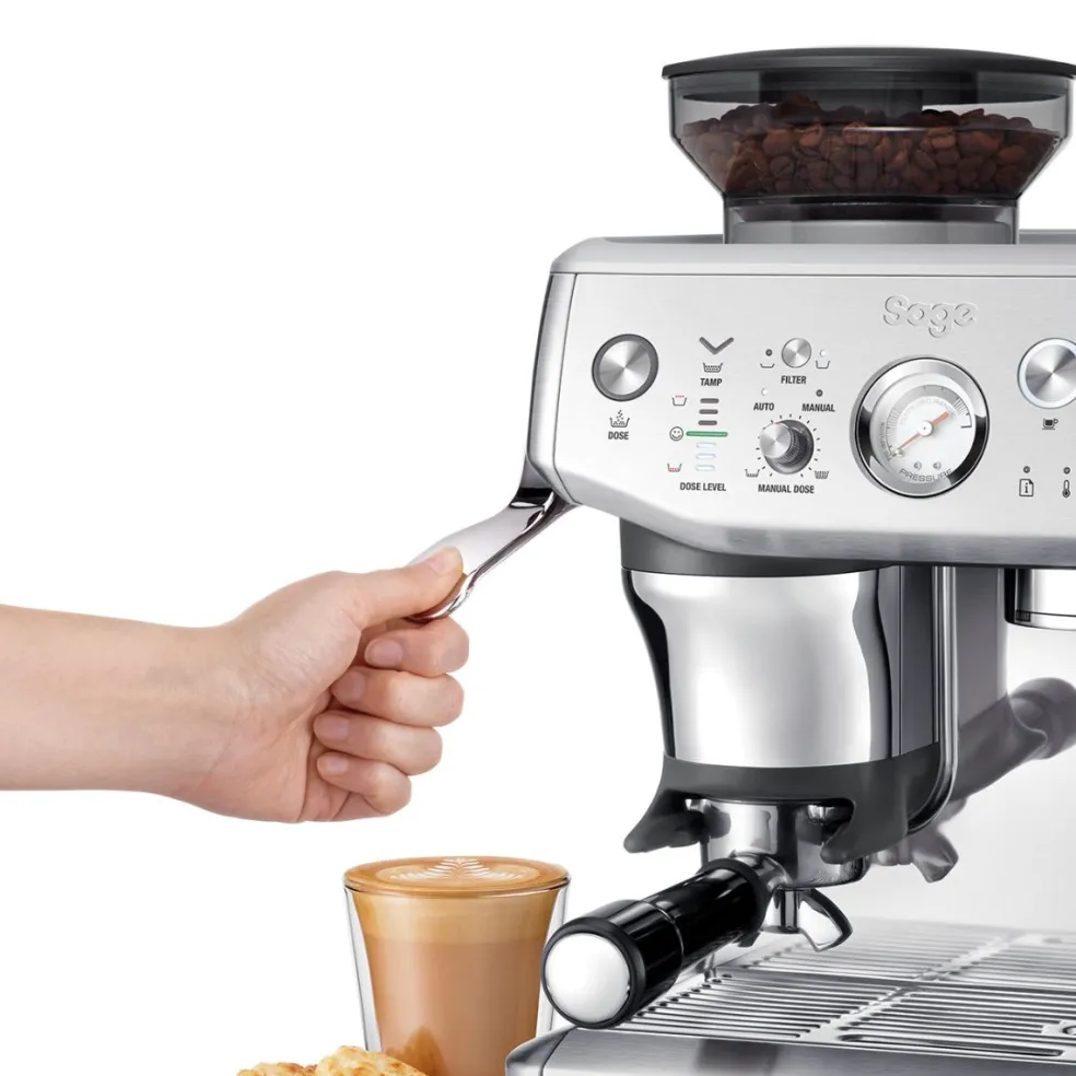 Cafetera Expresso manual con molinillo Barista Express Impress Sage