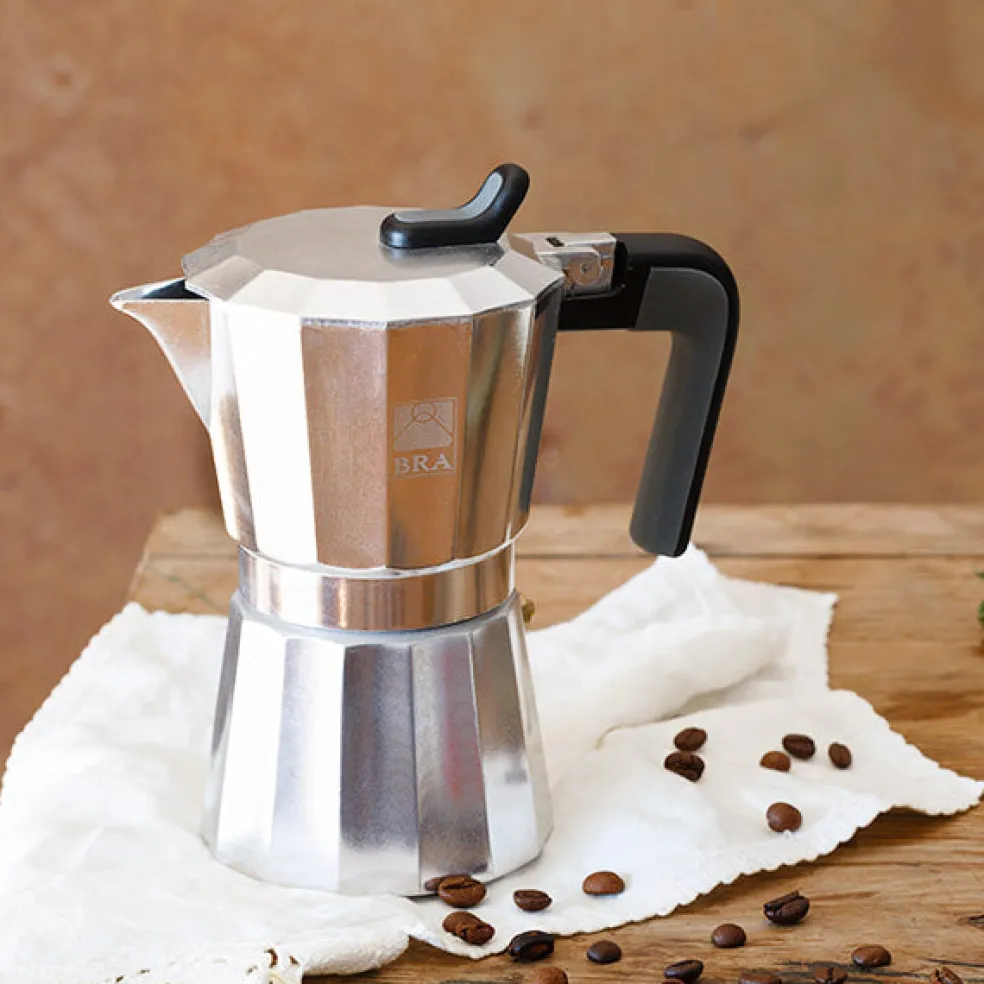 Cafetera italiana Deluxe 2 BRA (de 1 a 12 tazas)