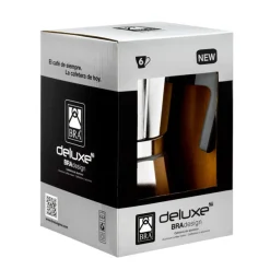 Cafetera italiana Deluxe 2 BRA (de 1 a 12 tazas)