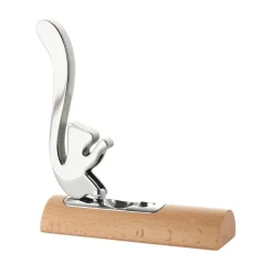 Cascanueces Scoiattolo de acero con base de madera Alessi