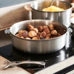 Cazo bajo acero y sauté inox Alchimy Loqy de De Buyer
