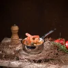 Cazo de acero inoxidable mini 3-Ply Castel'Pro Cristel
