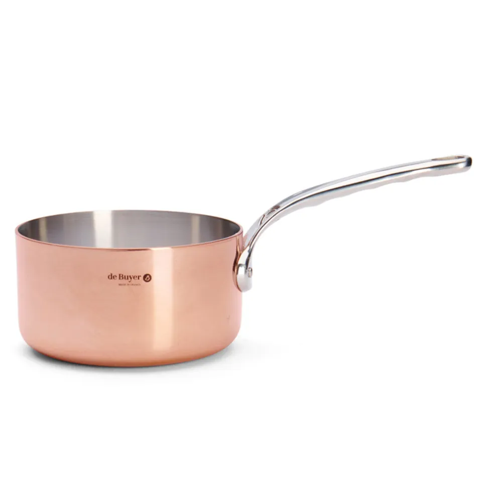 Cazo de cobre Inocuivre con mango de inox De Buyer