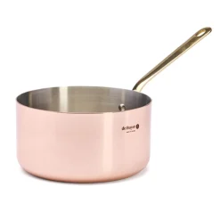 Cazo de cobre Inocuivre mango dorado De Buyer