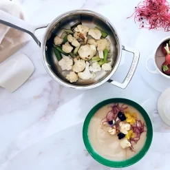 Cazo premium con tapa de Le Creuset