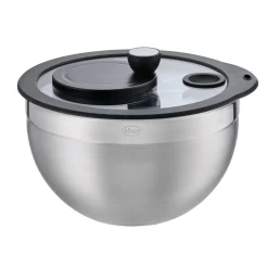 Centrifugadora de acero inoxidable con tapa de vidrio Rösle