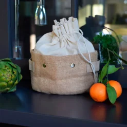 Cesta almacenamiento con bolsa extraíble de Pebbly