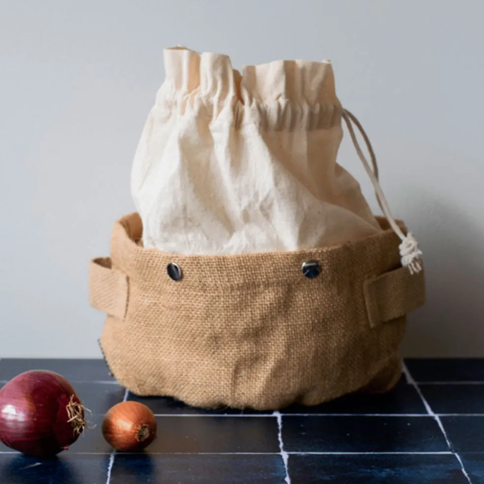 Cesta almacenamiento con bolsa extraíble de Pebbly