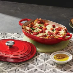 Cocotte baja tipo cacerola ovalada Le Creuset